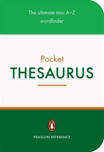 Couverture du livre « The penguin pocket thesaurus » de Fergusson Ed.\Manser aux éditions Adult Pbs