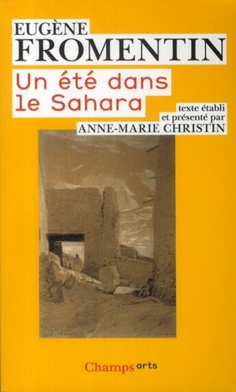 Couverture du livre « Un été dans le Sahara » de Eugene Fromentin aux éditions Flammarion