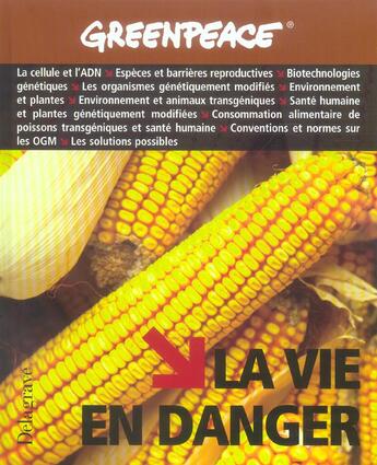 Couverture du livre « Greenpeace La Vie En Danger » de  aux éditions Delagrave