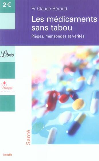 Couverture du livre « Les medicaments sans tabou » de Beraud Claude aux éditions J'ai Lu