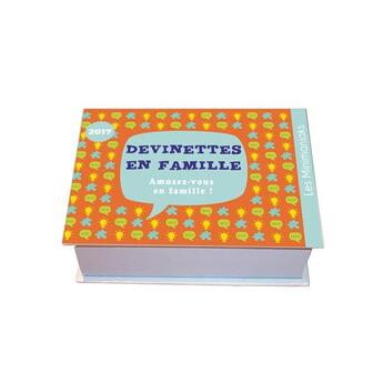 Couverture du livre « Devinettes en famille 2017 » de  aux éditions Editions 365