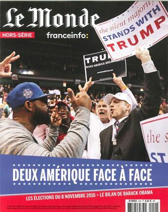 Couverture du livre « Le monde hs n 54 - deux ameriques face a face - octobre 2016 » de  aux éditions Le Monde Hors-serie