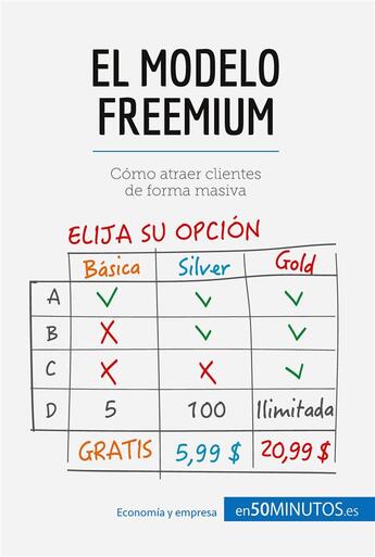 Couverture du livre « El modelo Freemium : CÃ³mo atraer clientes de forma masiva » de  aux éditions 50minutos.es