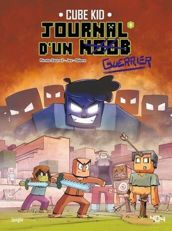 Couverture du livre « Journal d'un Noob Tome 8 : Hérobrine nous voilà ! » de Pirate Sourcil et Jez et Cube Kid et Joel Odone aux éditions Jungle