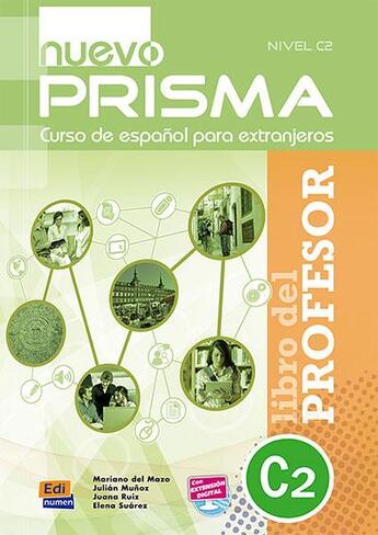 Couverture du livre « Nuevo prisma : espanol ; C2 ; libro del profesor » de Equipo Nuevo Prisma aux éditions Edinumen