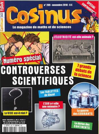 Couverture du livre « Cosinus n 209 newton contre leibnitz - novembre 2018 » de  aux éditions Cosinus