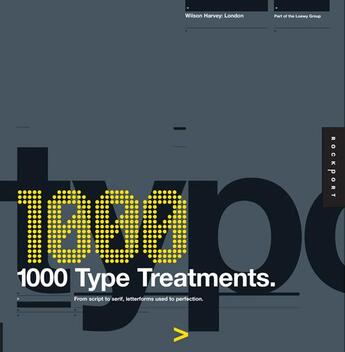 Couverture du livre « 1000 type treatments » de Harvey Wilson/Loewy aux éditions Rockport