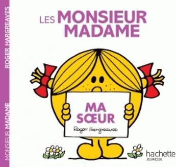 Couverture du livre « Ma soeur » de Roger Hargreaves aux éditions Hachette Jeunesse