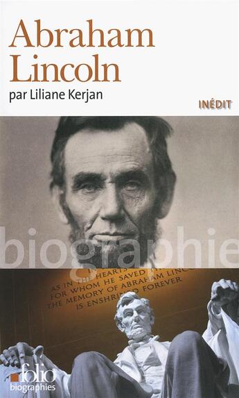 Couverture du livre « Abraham Lincoln » de Liliane Kerjan aux éditions Folio