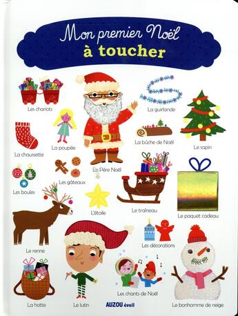 Couverture du livre « Mon premier Noël à toucher » de Marion Cocklico aux éditions Auzou