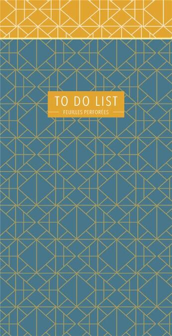 Couverture du livre « To do list ; motifs » de  aux éditions Paperstore