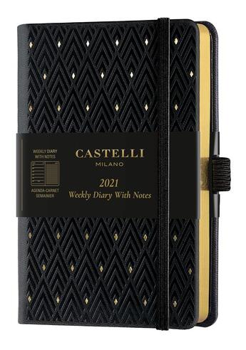 Couverture du livre « Agenda semainier poche c&g diamant dore » de Castelli aux éditions Castelli Milano