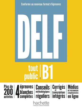 Couverture du livre « DELF tout public - Nouveau format d'épreuves (B1) » de Bruno Megre et Nelly Mous et Magali Risueno aux éditions Hachette Fle