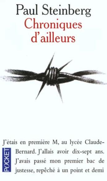 Couverture du livre « Les Chroniques D'Ailleurs » de Paul Steinberg aux éditions Pocket