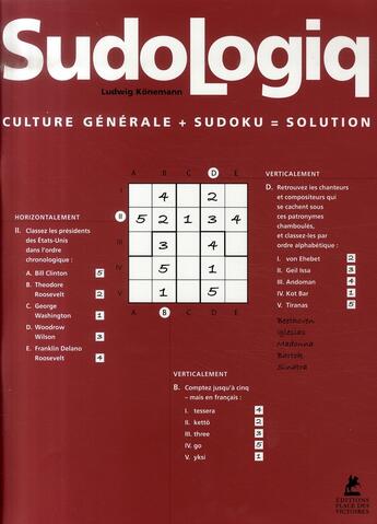 Couverture du livre « Sudologiq ; culture générale + logique = solution » de Ludwig Konemann aux éditions Place Des Victoires