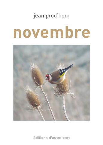 Couverture du livre « Novembre » de J.Prod'Hom aux éditions D'autre Part