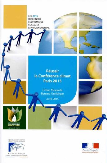 Couverture du livre « Les enjeux de la conférence climat Paris 2015 » de Conseil Economique aux éditions Documentation Francaise