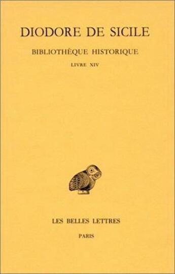 Couverture du livre « Bibliothèque historique Tome 9 ; L14 » de Diodore De Sicile aux éditions Belles Lettres