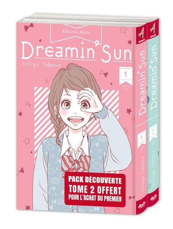 Couverture du livre « Dreamin' sun : coffret Tomes 1 et 2 » de Ichigo Takano aux éditions Akata