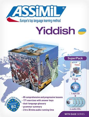 Couverture du livre « Yiddish ; méthode de yiddish pour anglophones ; super pack » de Annick Prime-Margulis aux éditions Assimil