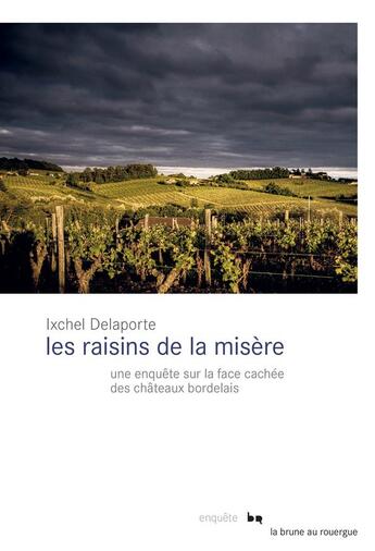 Couverture du livre « Les raisins de la misère : une enquête sur la face cachée des châteaux bordelais » de Ixchel Delaporte aux éditions Rouergue