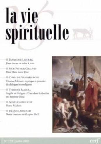 Couverture du livre « La vie spirituelle n 759 » de  aux éditions Cerf