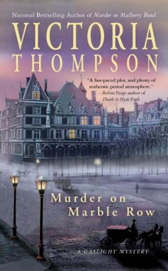 Couverture du livre « Murder on Marble Row » de Thompson Victoria aux éditions Penguin Group Us