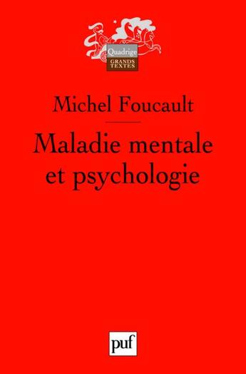 Couverture du livre « Maladie mentale et psychologie (5e édition) » de Michel Foucault aux éditions Puf