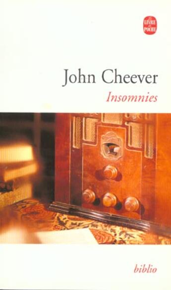 Couverture du livre « Insomnies » de Cheever-J aux éditions Le Livre De Poche