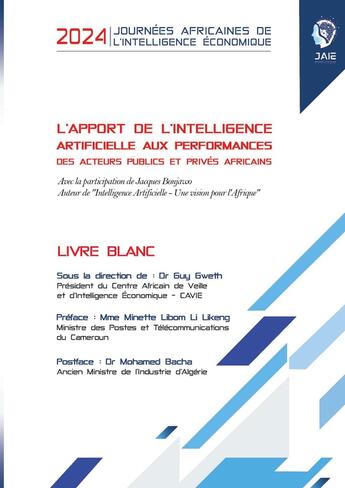 Couverture du livre « L'apport de l'intelligence artificielle aux performances des acteurs publics et privés africains : LIVRE BLANC » de Guy Gweth aux éditions Books On Demand