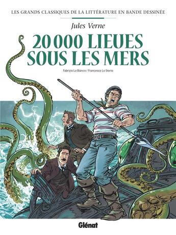 Couverture du livre « 20 000 lieues sous les mers » de Francesco Lo Storto et Fabrizio Lo Bianco aux éditions Glenat