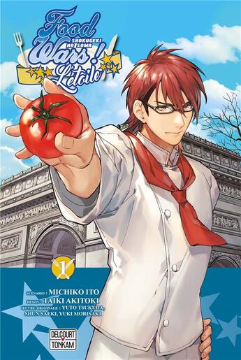 Couverture du livre « Food wars ! - l'étoile Tome 1 » de Michiko Ito et Taiki Akitoki et Yuki Morisaki et Yuto Tsukuda et Shun Saeki aux éditions Delcourt