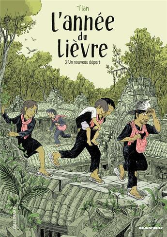 Couverture du livre « L'année du lièvre Tome 3 ; un nouveau départ » de Tian aux éditions Gallimard Bd