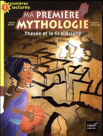 Couverture du livre « Ma première mythologie ; Thésée et le fil d'Ariane » de Helene Kerillis et Grégoire Vallancien aux éditions Hatier