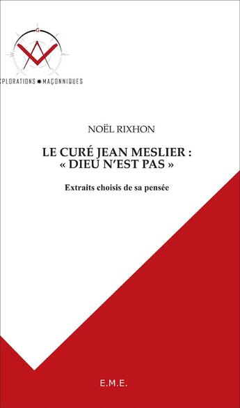 Couverture du livre « Le curé Jean Meslier : 