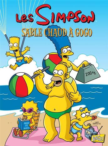 Couverture du livre « Les Simpson Tome 21 : sable chaud à gogo » de Matt Groening aux éditions Jungle