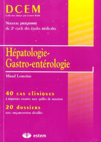 Couverture du livre « Hépatologie, gastro-entérologie » de Lemoine aux éditions Vuibert
