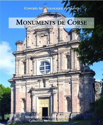 Couverture du livre « Congrès archéologique de France, monuments de Corse » de  aux éditions Picard