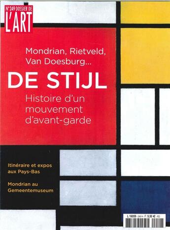 Couverture du livre « Dossier de l'art n 249 de stijl mai 2017 » de  aux éditions Faton Revue