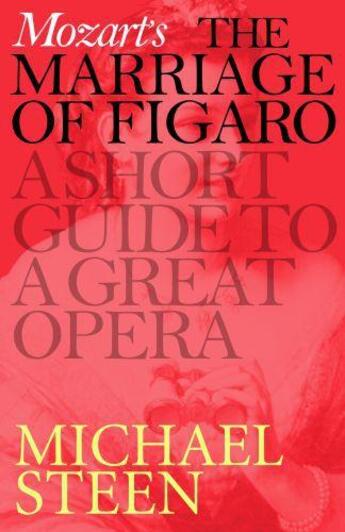 Couverture du livre « Mozart's Marriage of Figaro: A Short Guide to a Great Opera » de Steen Michael aux éditions Icon Books Digital