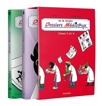 Couverture du livre « Vie de carabin - dossiers médic@ux : coffret Tomes 3 et 4 » de Vedece aux éditions Hachette Comics