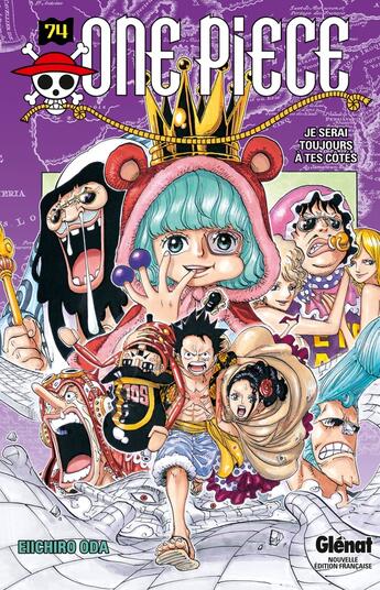 Couverture du livre « One Piece - édition originale Tome 74 : je serai toujours à tes côtés » de Eiichiro Oda aux éditions Glenat