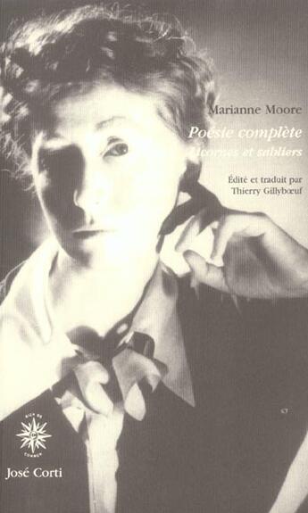 Couverture du livre « Poesie complete » de Moore Marianne aux éditions Corti