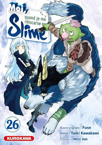 Couverture du livre « Moi, quand je me réincarne en Slime - Tome 26 » de Fuse et Taiki Kawakami et Mitz Vah aux éditions Kurokawa