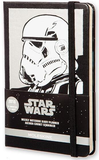 Couverture du livre « Agenda star wars semainier 2016 carnet poche couverture rigide » de  aux éditions Moleskine