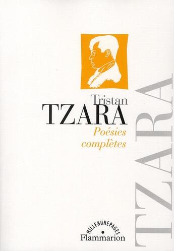 Couverture du livre « Poésies complètes » de Tristan Tzara aux éditions Flammarion