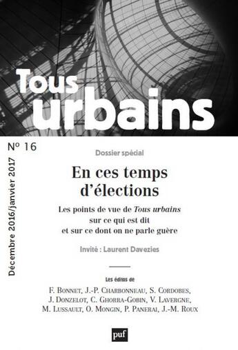 Couverture du livre « Revue Tous Urbains » de  aux éditions Puf