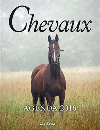 Couverture du livre « Chevaux ; agenda 2016 » de  aux éditions De Boree