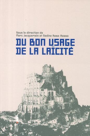 Couverture du livre « Du bon usage de la laïcité » de  aux éditions Aden Belgique