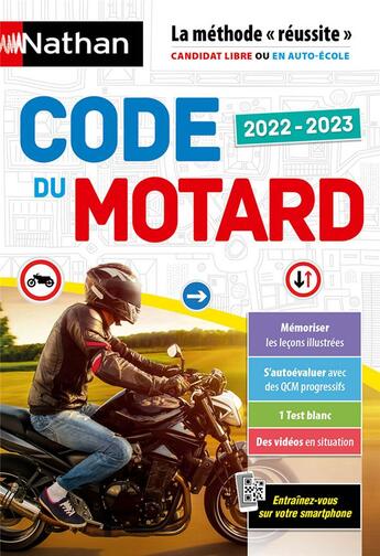 Couverture du livre « Code du motard (édition 2022/2023) » de Thierry Orval aux éditions Nathan
